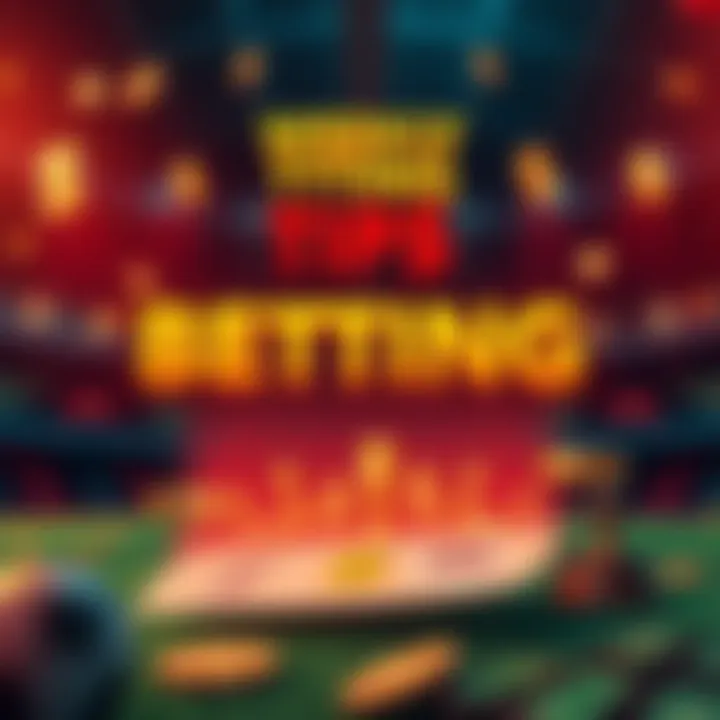 A graphic showing betting tips with money symbols and a checklist for weekly bets