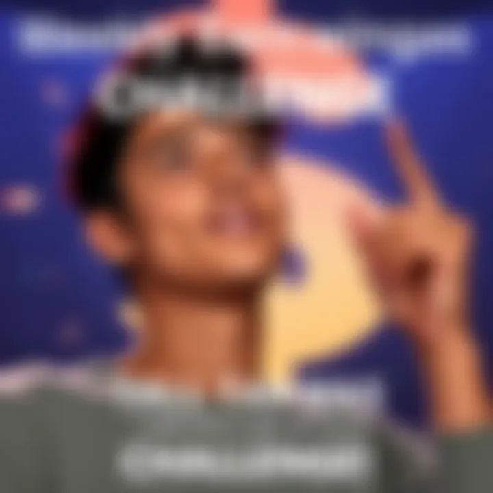 A person looks excited while thinking about the amount they will earn this week, with a dollar sign in the background, representing the prize money.