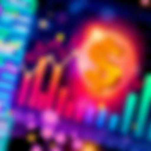 Illustration showing a chart with weekly and monthly statistics and a dollar sign representing the $30 prize opportunity
