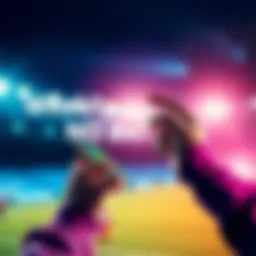 A vibrant graphic representing weekly no bet codes with a person excitedly examining promotional offers on a smartphone