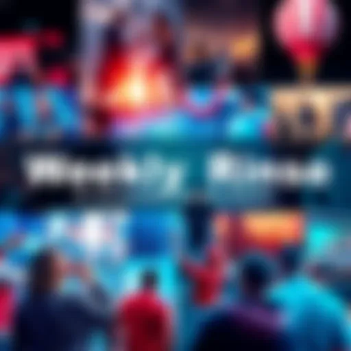 Collage of weekly news events and updates