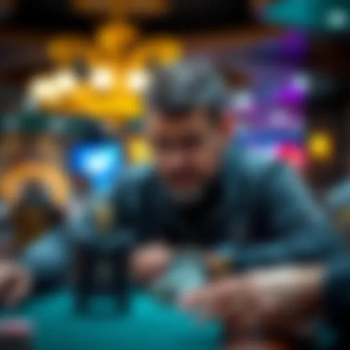 Will Kassouf focused at the poker table, considering his next move during a game in 2026, with a clock visible in front of him.