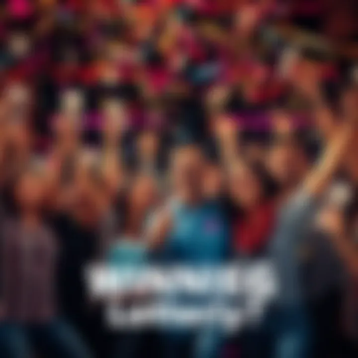 A group of happy people celebrating their lottery win, holding tickets and confetti in the air.