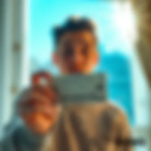 A person looking surprised while holding a winning lottery ticket in their hand, with sunlight streaming through the window in the background.