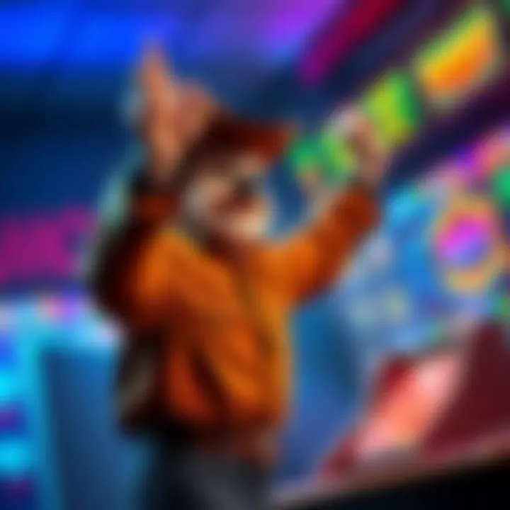 A player celebrating a big win in Hoot Shot the Sheriff, with colorful game graphics in the background.