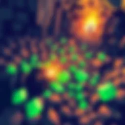 An illustration showing a player skillfully avoiding bombs while collecting green diamonds in a mines game.