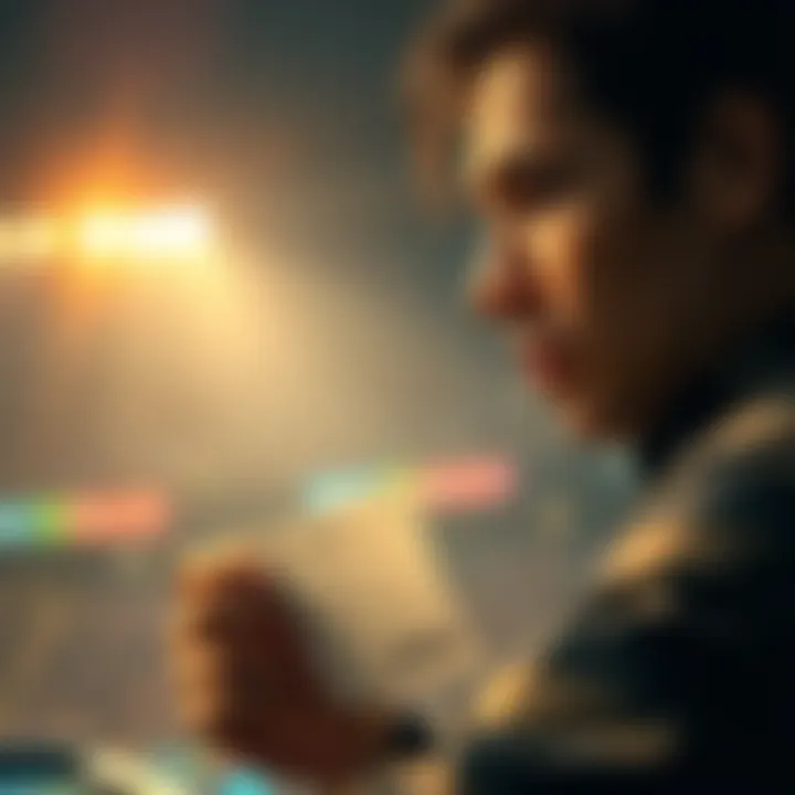 A person looking at a betting slip with a hopeful expression, contemplating a 13th win after a series of 12 successful bets.