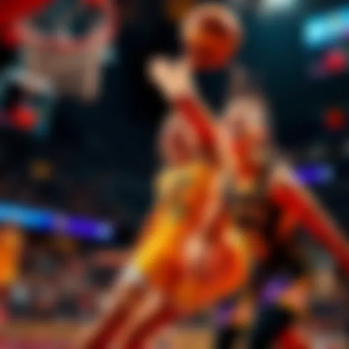 A basketball game scene with players in action, showcasing intensity and excitement, representing WNBA betting strategies for May 30, 2026.