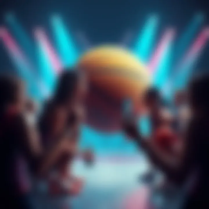 People sharing betting tips for WNBA games with a basketball in the background
