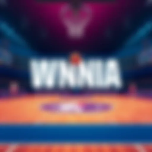 A basketball court with betting odds and player statistics displayed, showcasing WNBA games and predictions for August 27, 2026.