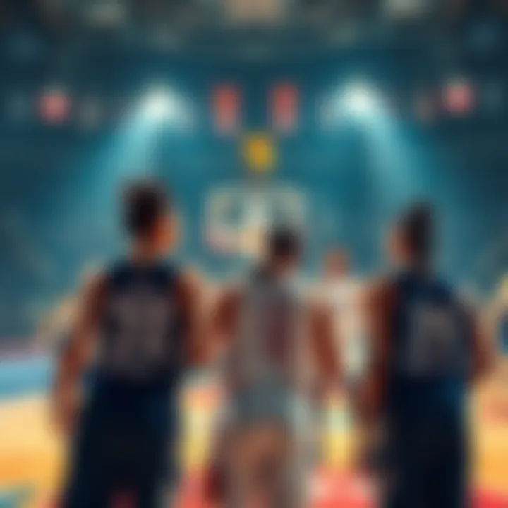 WNBA players ready for the season Excited WNBA players on the court preparing for the upcoming season