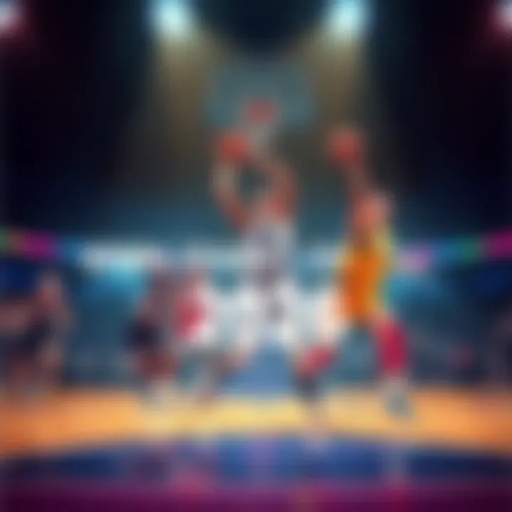 Top female basketball players showcasing their skills on the court