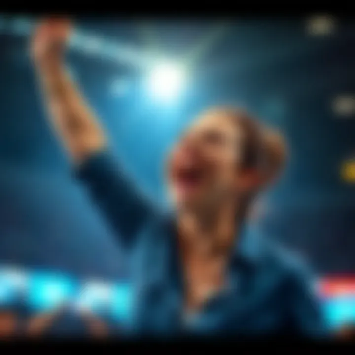 A woman expresses her intense emotions while celebrating her victory, showing joy and defiance against critics.