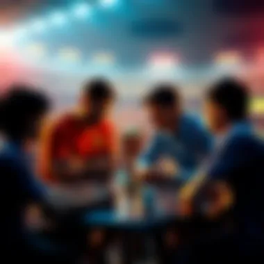World Cup Betting Discussion Group of people discussing World Cup predictions and bets