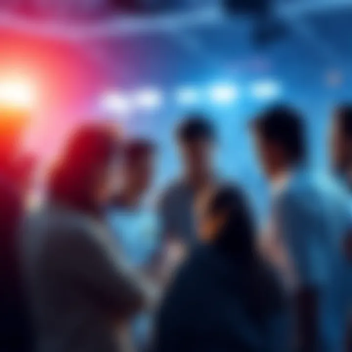 World Cup Betting Discussion People gathered discussing World Cup betting strategies and tips
