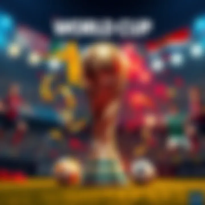 Various betting promotions for the 2026 World Cup highlighting bonuses from Caesars and other betting houses.