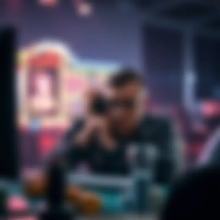 A concerned player sitting at a computer, anxious about online casino winnings