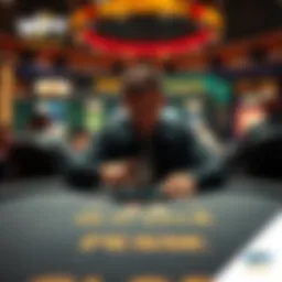 A player at a poker table resetting the Action Clock during a WPT Gold game, focused on making strategic decisions.