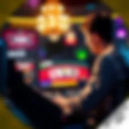 A person examining poker strategies on a computer screen, focusing on the 'The Folder' approach in WPT Gold.