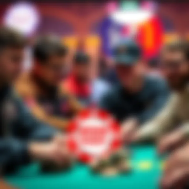 Highlighted players competing in WSOP Main Event Day 5 with their chip stacks