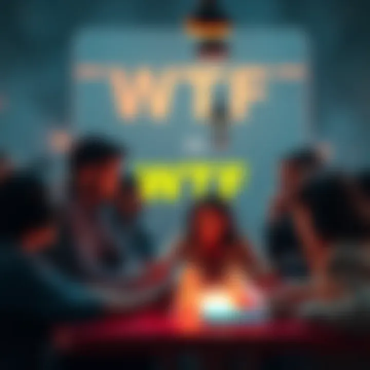 People engaging in conversations about the WTF phenomenon on social media