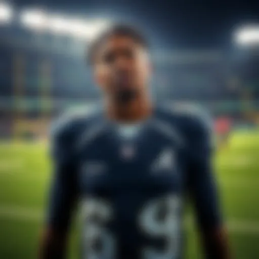 Xavier Worthy standing on the football field with a concerned expression, highlighting his performance struggles and questions about his health.