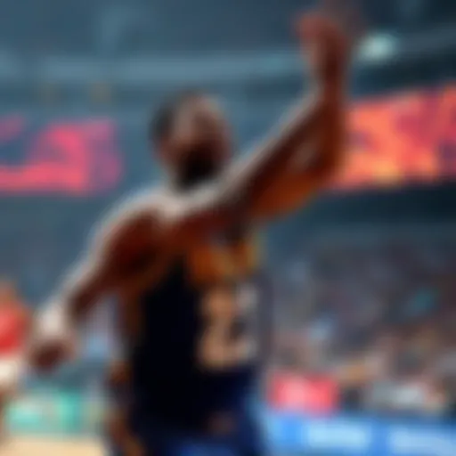 Yordan celebrating after scoring points in a game
