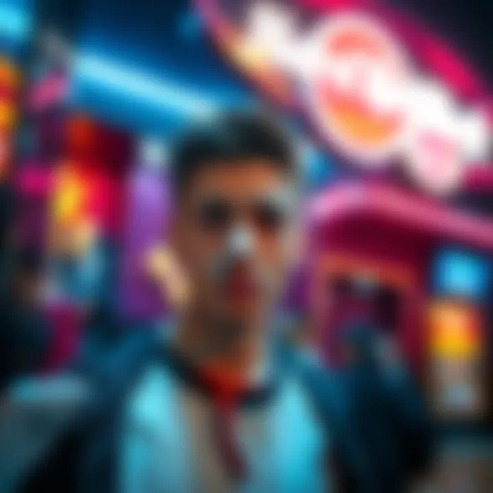 A young man trying to enter Hard Rock Casino, looking frustrated as his ID is not recognized by the scanner.