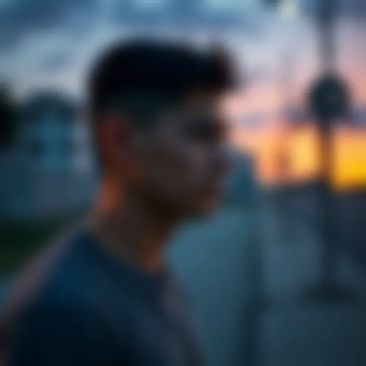 Young man reflecting on recovery A 19-year-old man looks thoughtful while sitting alone, contemplating his journey to sobriety after two weeks of being clean.