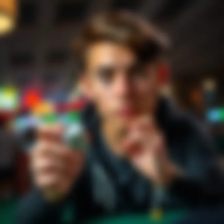 Young San Franciscan with Dice A teenager in San Francisco holds a pair of dice, reflecting on his gambling addiction that started at age 11.