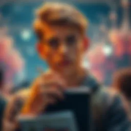 A young man, 20 years old, looking determined as he holds a notebook and pen, symbolizing his journey to recovery from gambling addiction.