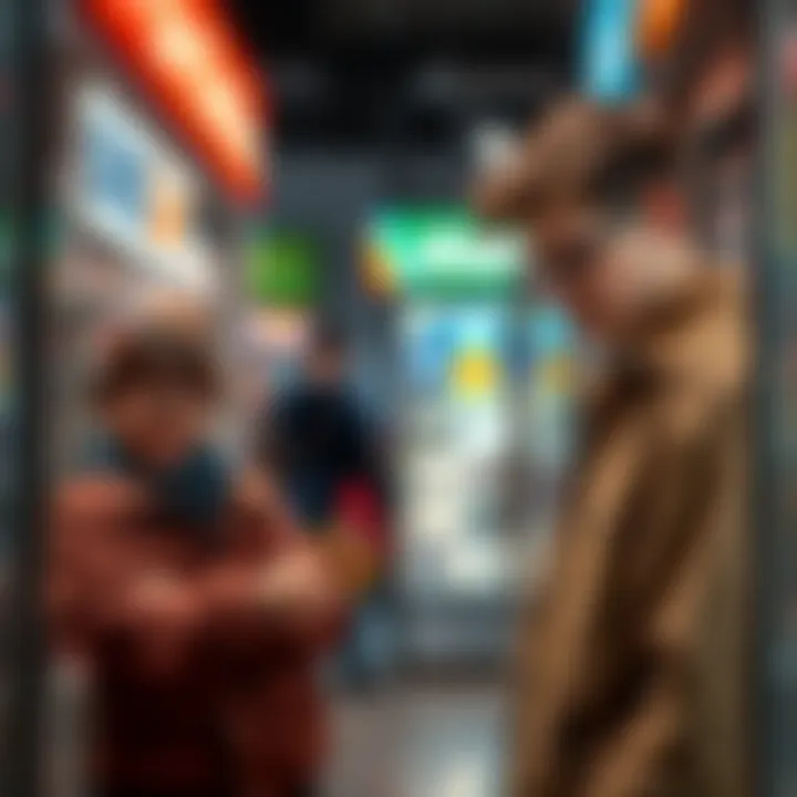 A young adult purchasing scratch-off lottery tickets at a convenience store in Ontario