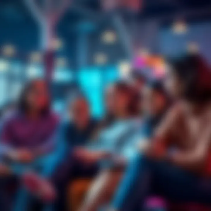 A group of young adults sitting together, sharing their thoughts on performance and future expectations, showing a mix of emotions